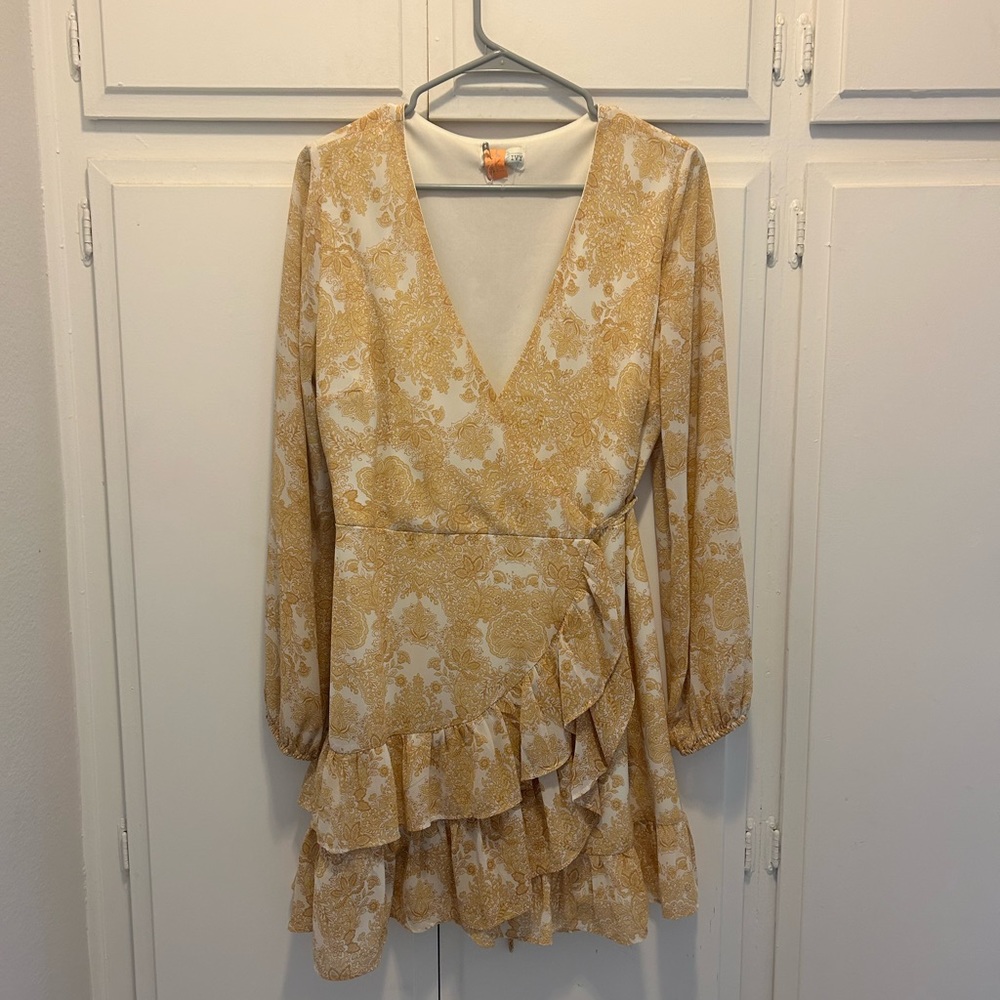 Long sleeve mini dress
